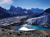 Exploring Everest region around Gokyo Lakes. Photo credit: Heike Krumm